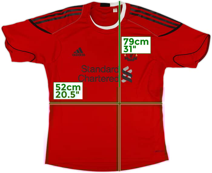 2010-11 Liverpool adidas Training Shirt - 8/10 - (L)