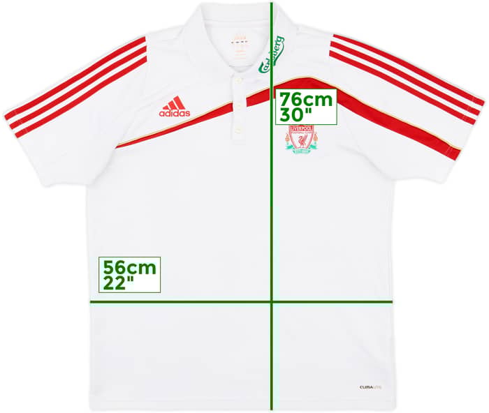 2009-10 Liverpool adidas Polo Shirt - 8/10 - (L)