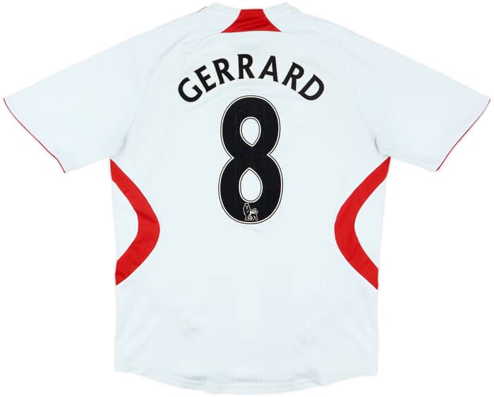 2007-08 Liverpool Away Shirt Gerrard #8 - 6/10 - (M)