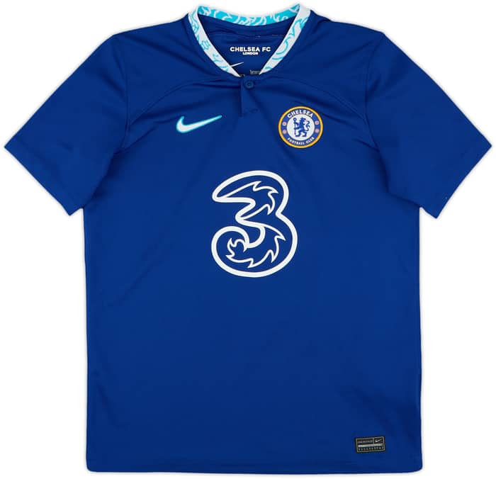 2022-23 Chelsea Home Shirt T.Silva #6 - 8/10 - (L.Boys)