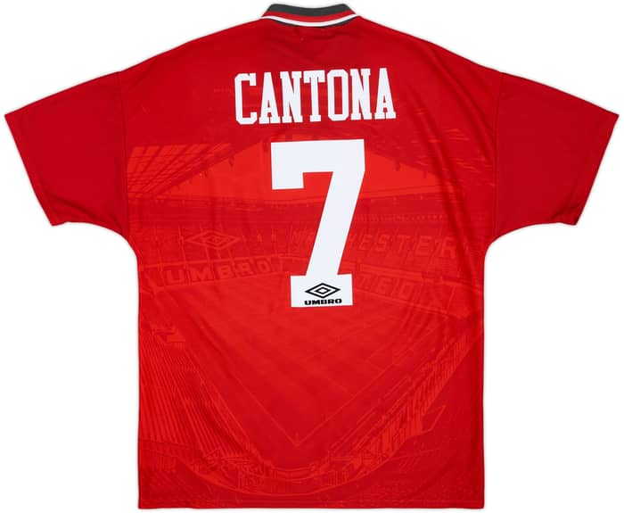 1994-96 Manchester United Home Shirt Cantona #7 - 8/10 - (L)