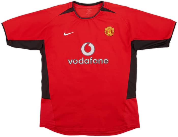 2002-04 Manchester United Home Shirt Ronaldo #7 - 6/10 - (XL.Boys)