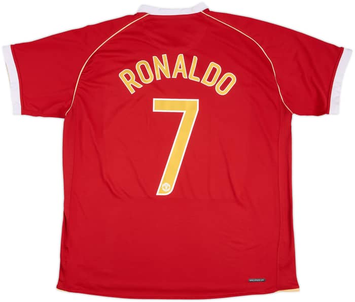 2006-07 Manchester United Camiseta de local Ronaldo #7 - 7/10 - (XXL)