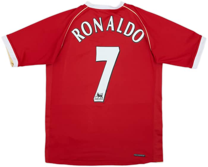 2006-07 Manchester United Home Shirt Ronaldo #7 - 7/10 - (XL.Boys)