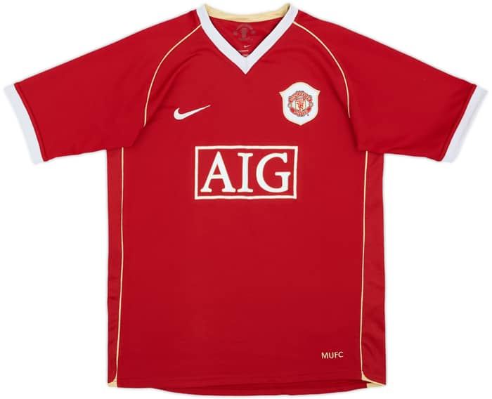 2006-07 Manchester United Home Shirt Ronaldo #7 - 7/10 - (XL.Boys)