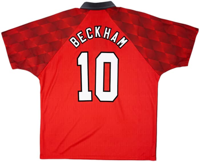1996-98 Manchester United Home Shirt Beckham #10 - 10/10 - (XL)