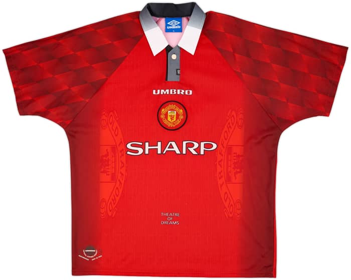 1996-98 Manchester United Home Shirt Beckham #10 - 10/10 - (XL)