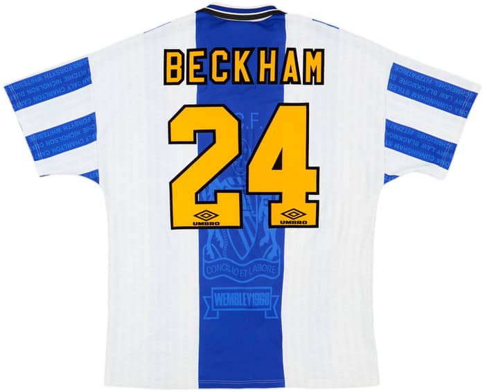 1994-96 Manchester United Third Shirt Beckham #24 - 8/10 - (XL)