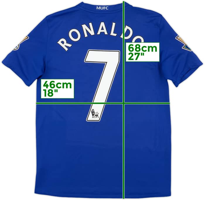 2008-09 Manchester United Third Shirt Ronaldo #7 - 9/10 - (XL.Boys)