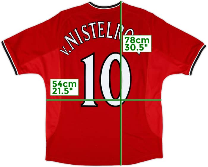 2000-02 Manchester United Home Shirt V.Nistelrooy #10 - 6/10 - (M)