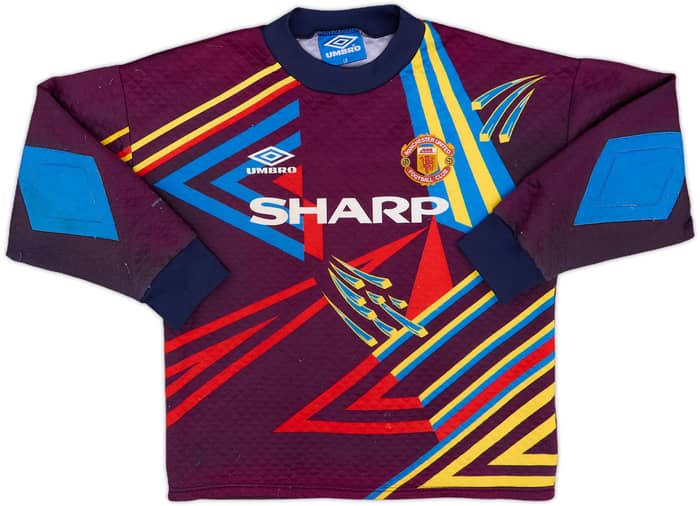 1992-93 Manchester United GK Shirt #1 - 6/10 - (L.Boys)