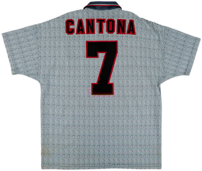 1995-96 Manchester United Away Shirt Cantona #7 - 8/10 - (XL)