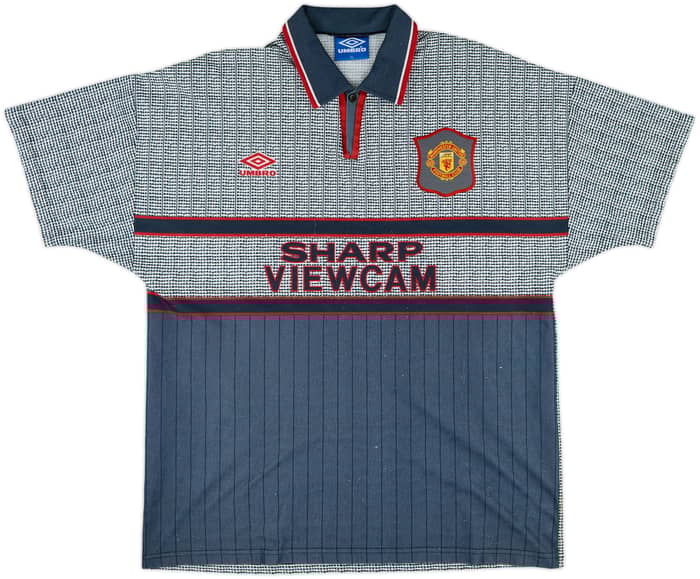 1995-96 Manchester United Away Shirt Cantona #7 - 8/10 - (XL)