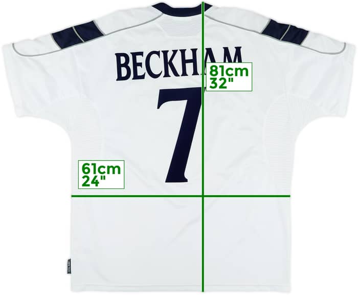 1999-00 Manchester United Third Shirt Beckham #7 - 8/10 - (XL)