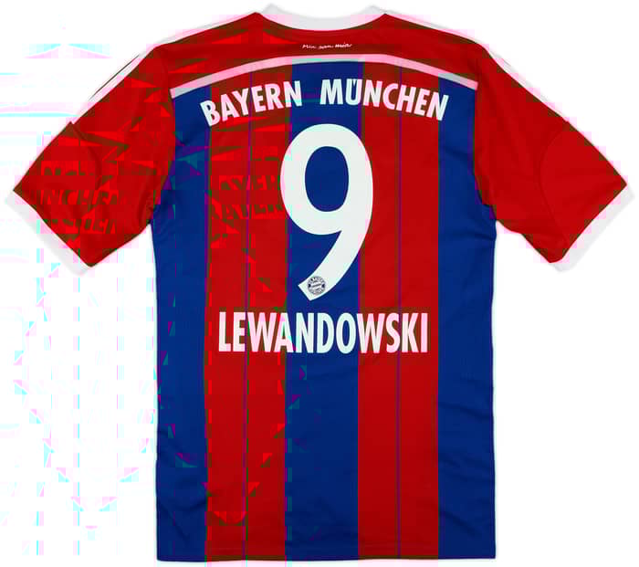 2014-15 Bayern Munich Home Shirt Lewandowski #9 - 9/10 - (M)
