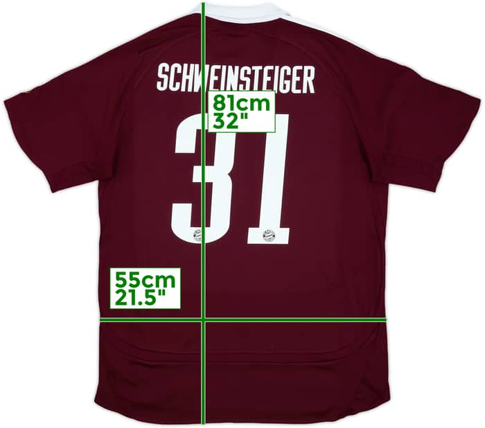 2006-07 Bayern Munich CL Shirt Schweinsteiger #31 - 8/10 - (L)