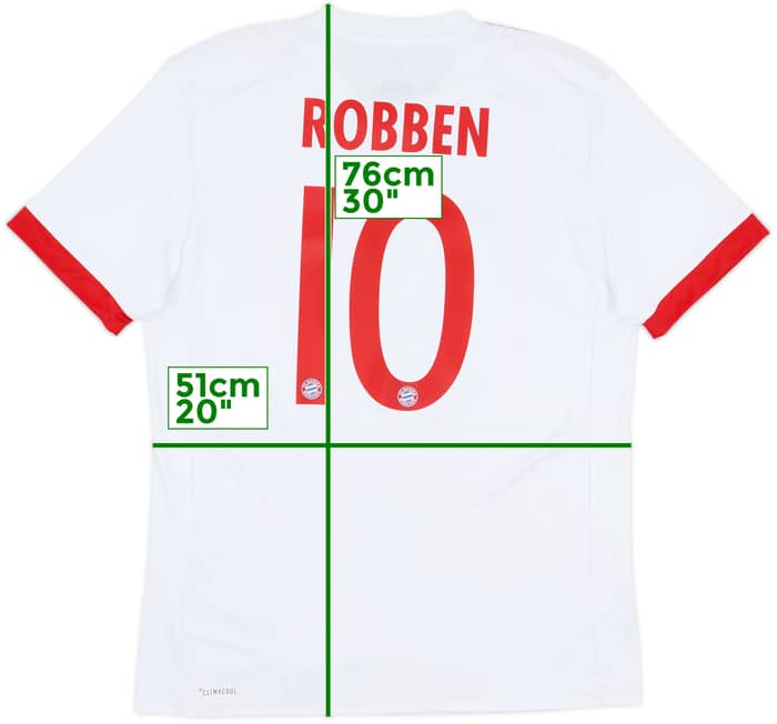 2017-18 Bayern Munich European Third Shirt Robben #10 - 8/10 - (M)