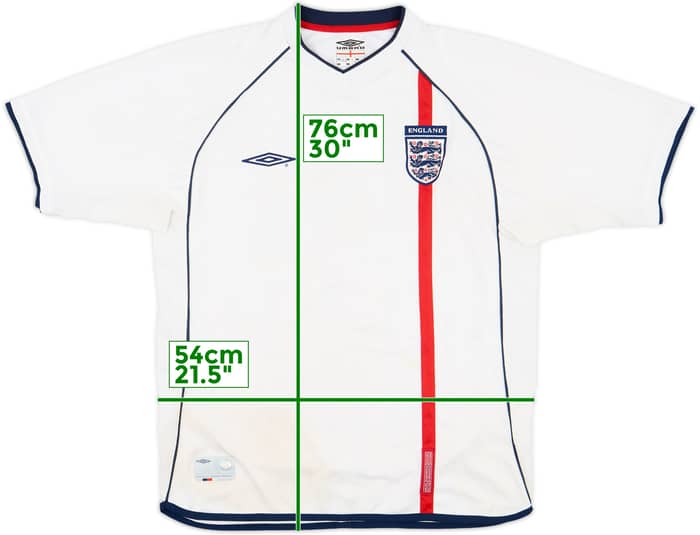 2001-03 England Home Shirt - 4/10 - (L)