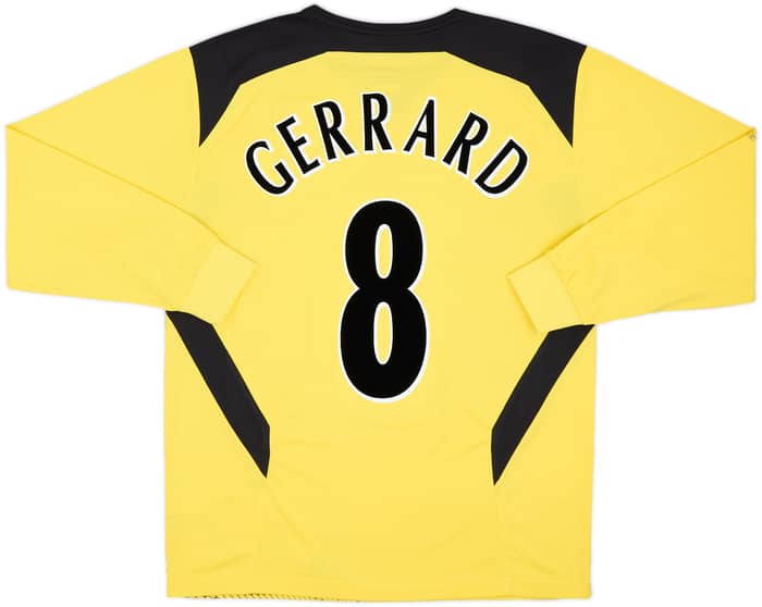 2004-06 Liverpool Away L/S Shirt Gerrard #8 - 5/10 - (M)