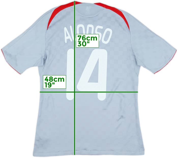 2008-09 Liverpool Away Shirt Alonso #14 - 9/10 - (M)