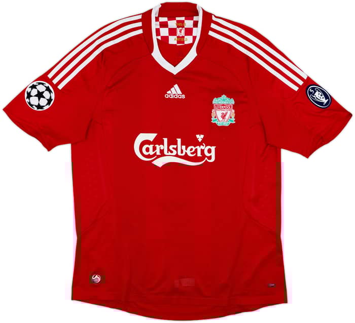 2008-10 Liverpool Home Shirt Gerrard #8 - 6/10 - (L)