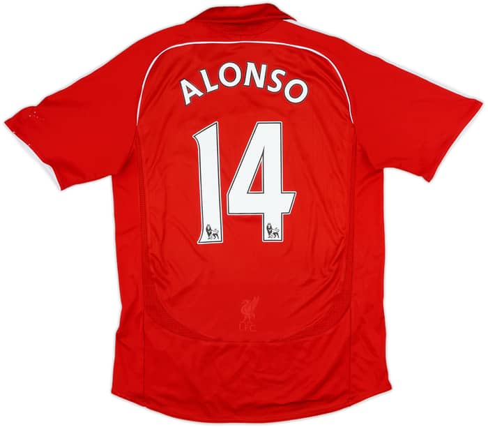 2006-08 Liverpool Home Shirt Alonso #14 - 6/10 - (M)