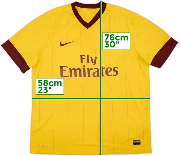 2010-13 Arsenal Away Shirt - 5/10 - (XL)