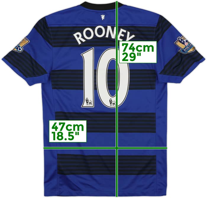 2011-13 Manchester United Away Shirt Rooney #10 - 6/10 - (S)
