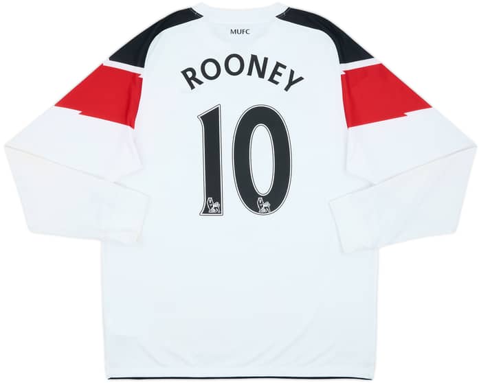 2010-12 Manchester United Away L/S Shirt Rooney #10 - 6/10 - (L)