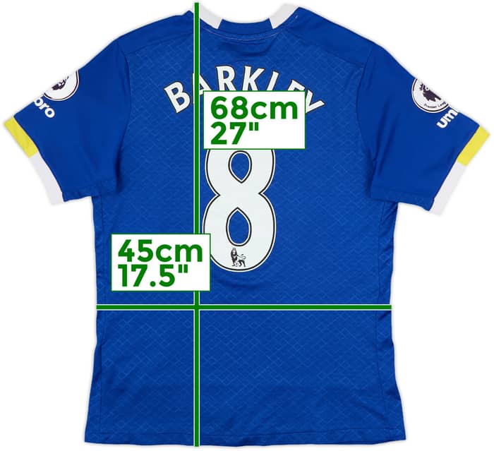 2016-17 Everton Home Shirt Barkley #8 - 6/10 - (S)