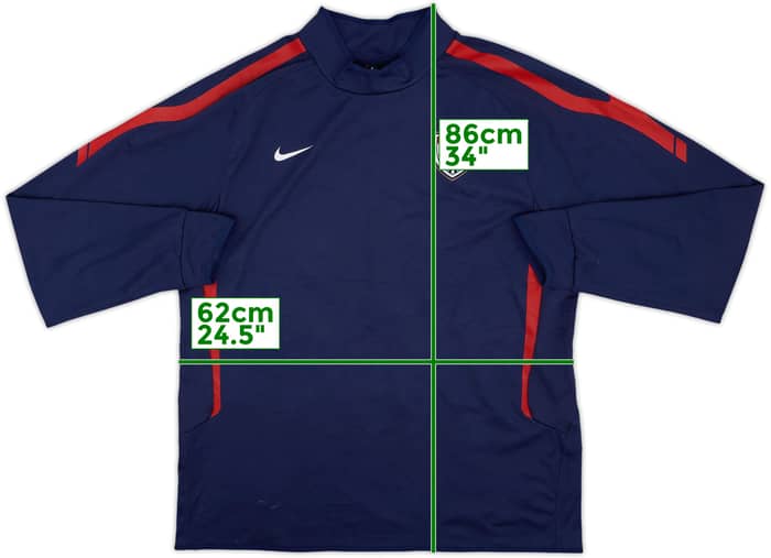 2010-11 USA Nike Drill Top - 8/10 - (XXL)