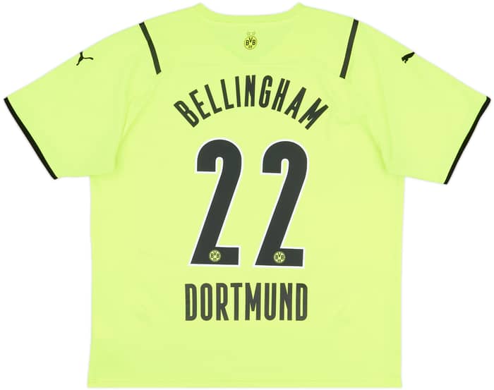 2021-22 Borussia Dortmund European Home Shirt Bellingham #22 - 10/10 - (XL)