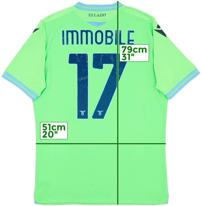 2020-21 Lazio Away Shirt Immobile #17 - 9/10 - (XL)