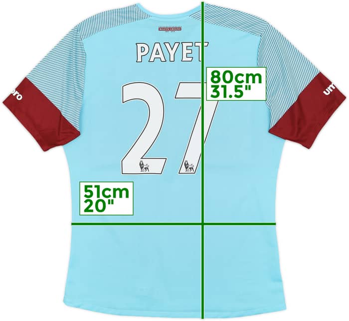 2015-16 West Ham Away Shirt Payet #27 - 8/10 - (L)