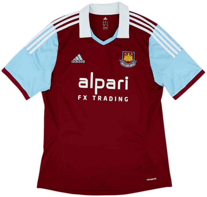 2013-14 West Ham Home Shirt Noble #16 - 9/10 - (L)