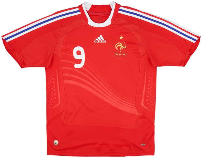 2007-08 France Away Shirt Benzema #9 - 8/10 - (XL)