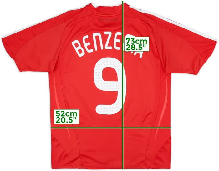 2007-08 France Away Shirt Benzema #9 - 8/10 - (XL)