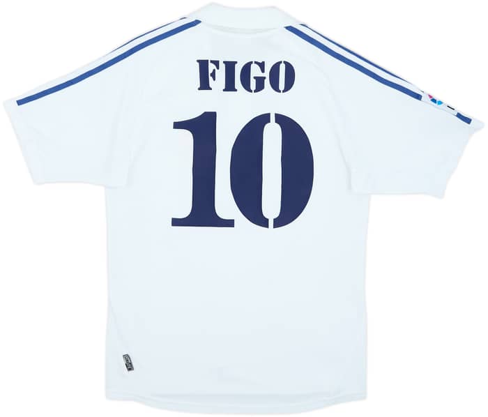 2001 Real Madrid Home Shirt Figo #10 - 8/10 - (S)