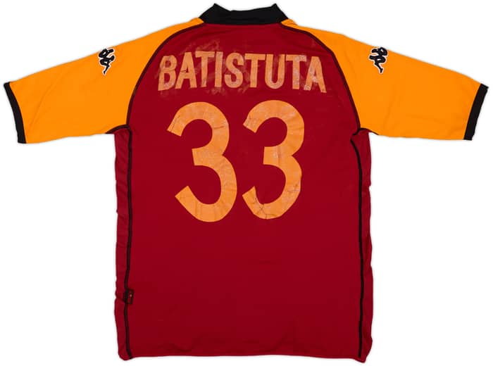 2002-03 Roma European Home Shirt Batistuta #33 - 4/10 - (XL)
