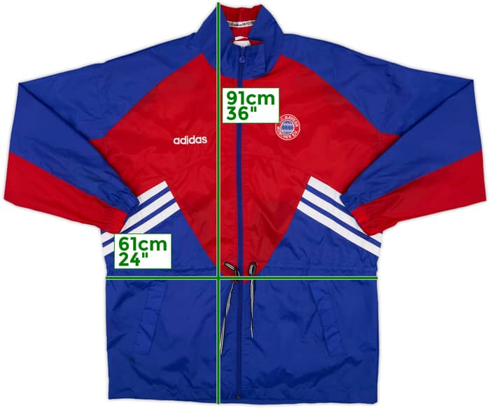 1993-95 Bayern Munich adidas Rain Jacket - 8/10 - (M/L)