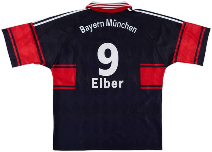 1997-99 Bayern Munich Home Shirt Elber #9 - 8/10 - (L)