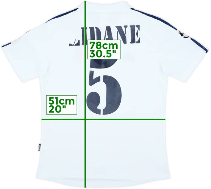 2001 Real Madrid Home Shirt Zidane #5 - 4/10 - (L)