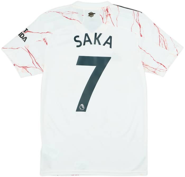 2020-21 Arsenal Away Shirt Saka #7 (XS)