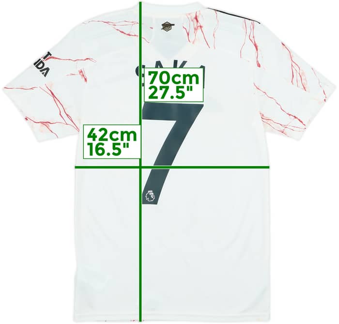 2020-21 Arsenal Away Shirt Saka #7 (XS)