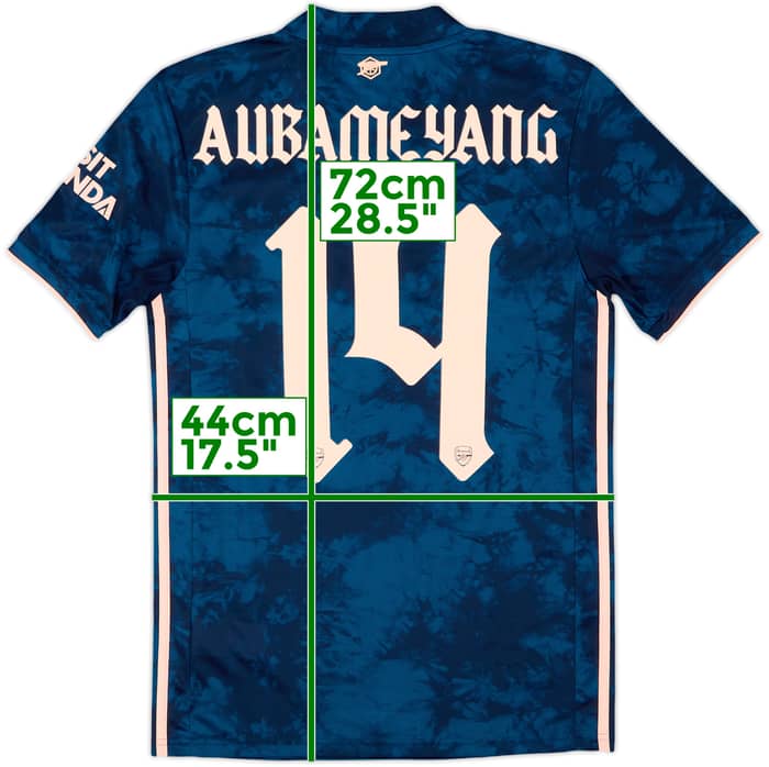 2020-21 Arsenal Third Shirt Aubameyang #14 (XS)
