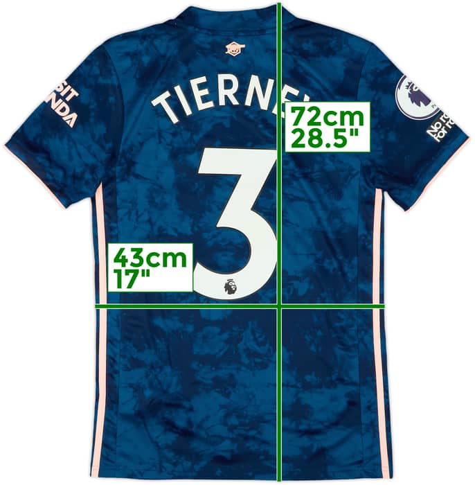2020-21 Arsenal Third Shirt Tierney #3 (XS)