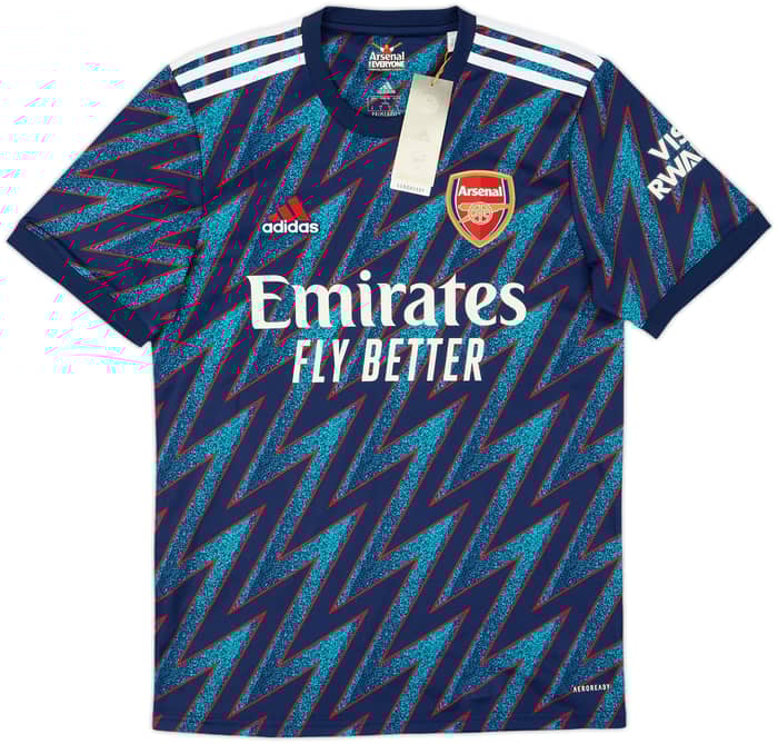 2021-22 Arsenal Authentic Third Shirt Aubameyang #14 (S)