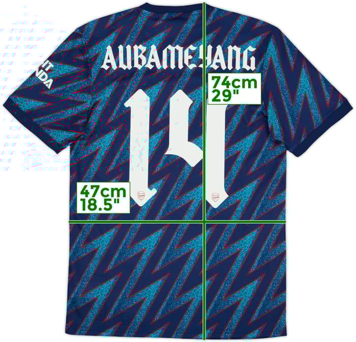 2021-22 Arsenal Third Shirt Aubameyang #14 (S)