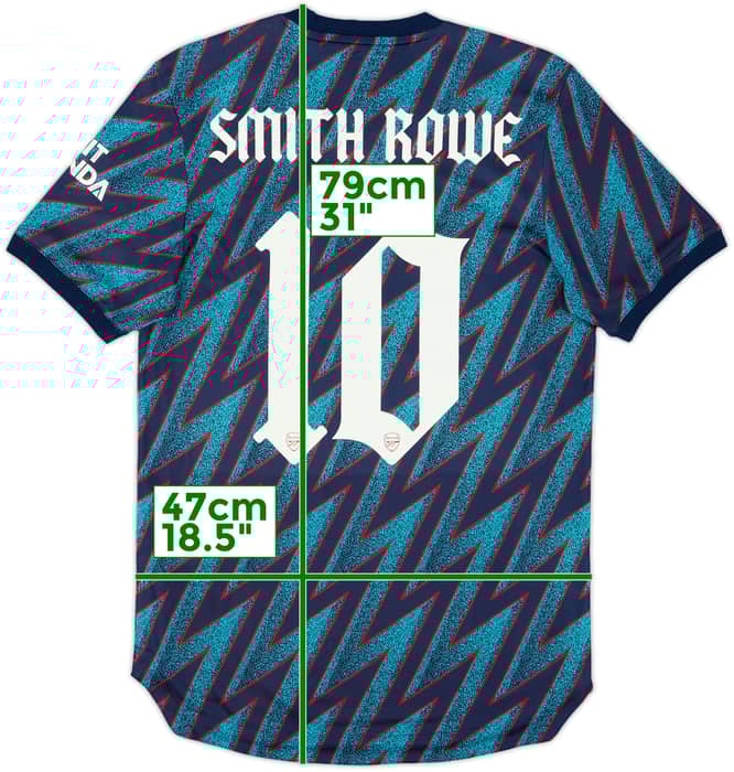 2021-22 Arsenal Authentic Third Shirt Smith Rowe #10 (S)