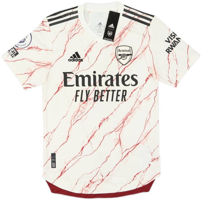 2020-21 Arsenal Authentic Away Shirt Aubameyang #14 (XS)